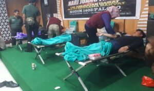 Kodim 1403 Palopo Gelar Donor Darah Hari Juang TNI AD, Bantu Penuhi Stok Darah di Luwu