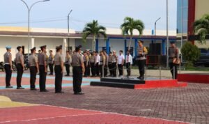 AKBP Suprianto Pimpin Upacara Kenaikan Pangkat 19 Personel Polres Morowali dan 10 Anggota Brimob