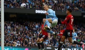 Liga Inggris: Manchester City Tumbangkan MU, Gol Foden dan Haaland