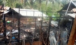 Diduga Korsleting Listrik, 2 Rumah di Seko Lutra Dilalap Api
