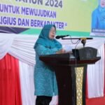 Ketua TP PKK Kabupaten Asahan Buka Jambore Kader PKK Kabupaten Asahan