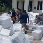 Kantor KPU Morowali Terbakar, Logistik Pilkada Langsung Dievakuasi