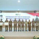 Bupati dan Wakil Bupati Asahan Hadiri Penyerahan SPPT PBB-P2 Tahun 2025