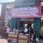 Kejari Aceh Timur Musnahkan BB Narkotika dan Barang Rampasan Perkara Pidana