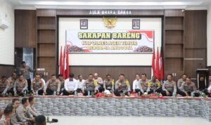 Kapolres Aceh Timur Gelar Sarapan Pagi untuk Pererat Kekompakan Personel