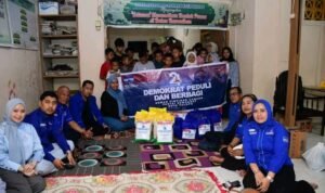 HUT Demokrat ke-24, DPC Palopo Berbagi dengan Ojol dan Anak Panti